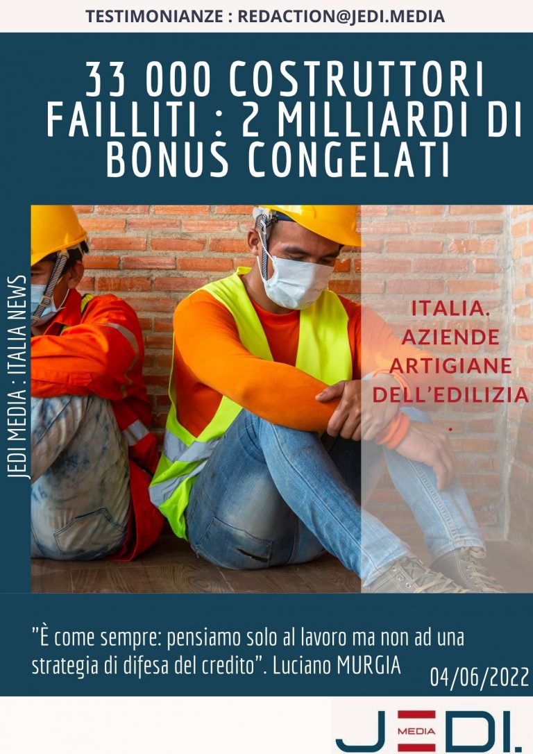 33000 costruttori falliti